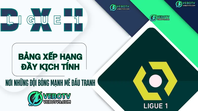 Bảng xếp hạng Ligue 1, thông tin cập nhật về các đội bóng, điểm số và thứ hạng trong giải đấu bóng đá hàng đầu Pháp.